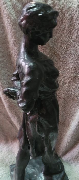 Статуэтка,кабинетная,чугун,касли,Зоя  Космодемьянская 38см sharp 50год