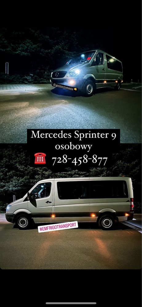 Mercedes Sprinter,9 osobowy,wynajem,automat