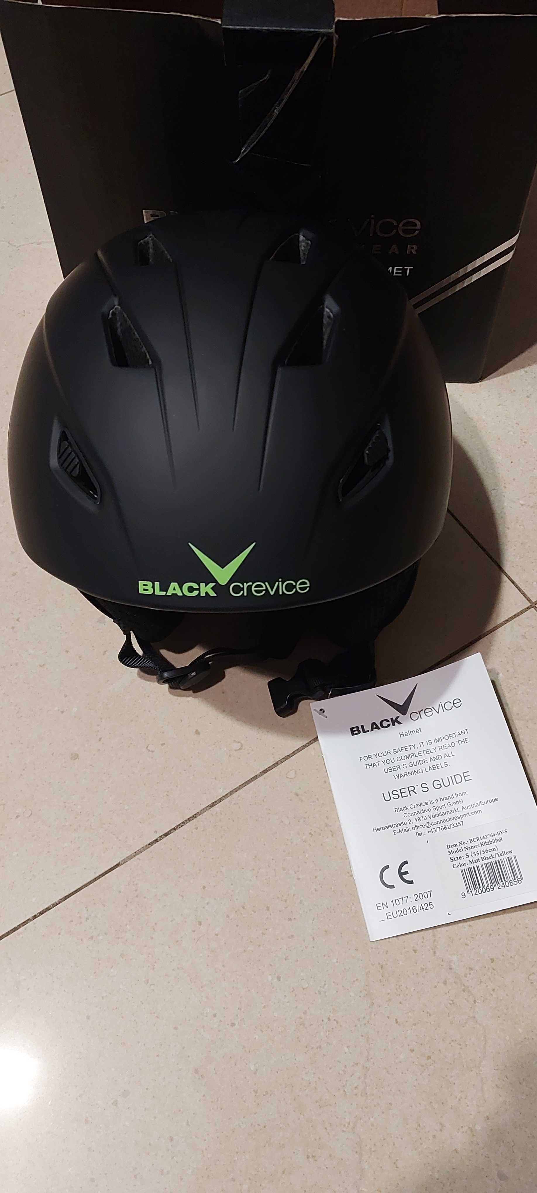 Kask narciarski Black Crevice rozm S