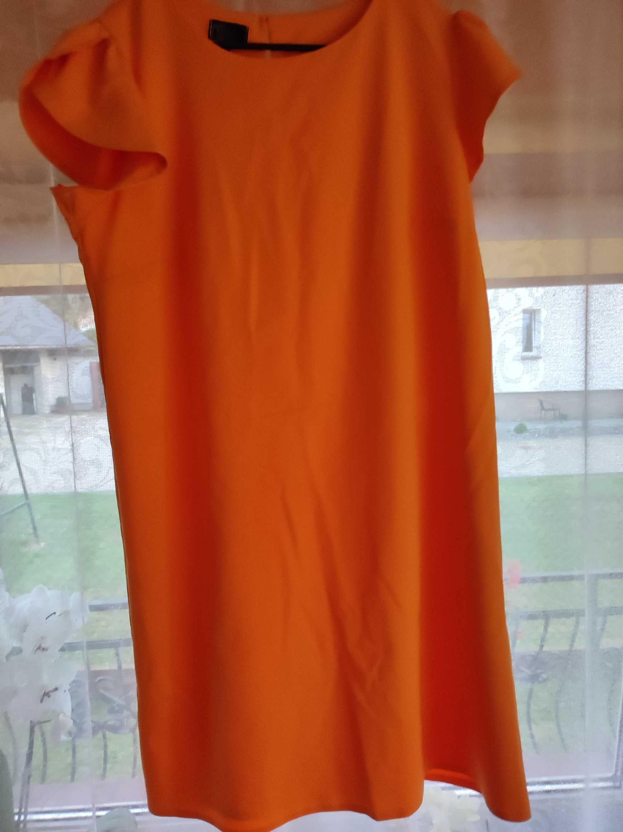 Miodowa sukienka r. 48