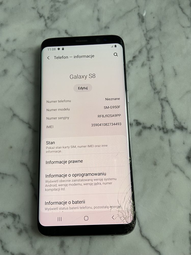 Samsung galaxy S8, smartfon