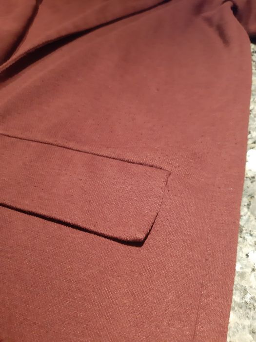 Marynarka 36 reserved żakiet bordo kolekcja dzianina narzutka piling