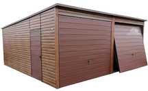 GARAŻ BLASZANY 6m x 5,8m 2x Brama Uchylna Drzwi Drewnopodony GB224