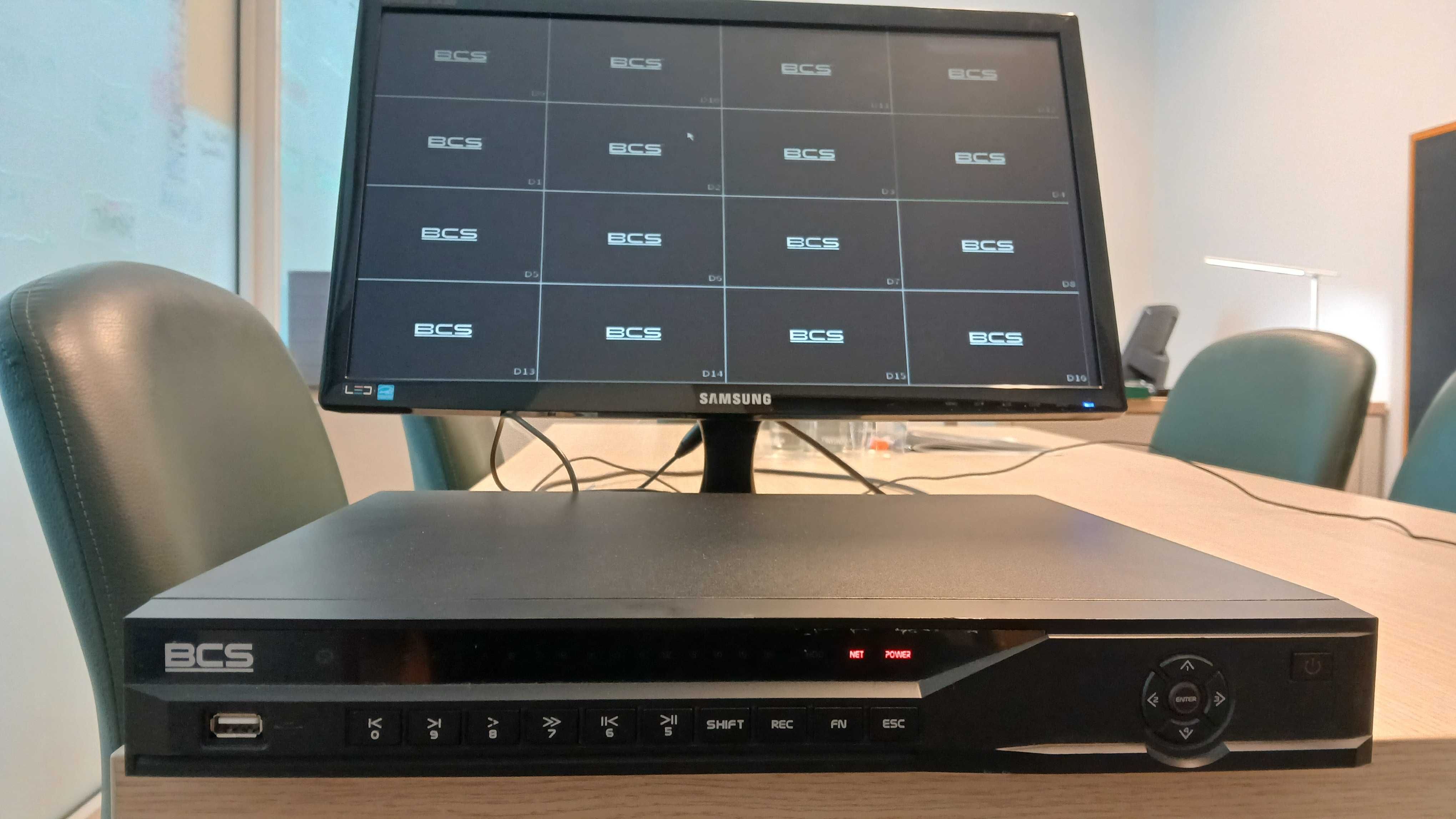 Sprzedam zestaw Rejestrator  BCS-NVR1602-4K Ai  i jedenaście Kamer BCS