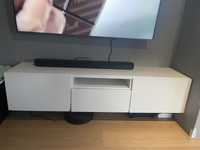 Biala szafka RTV IKEA Besta 180cm