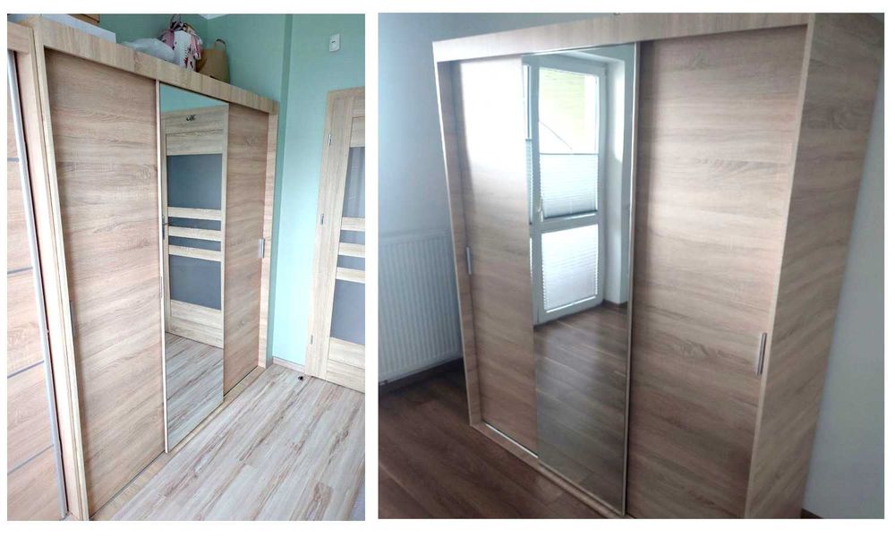 Szafa WYSYŁKA OD 3 DNI SUPER CENA 3 Drzwiowa 180 CM Lustro OTARIO