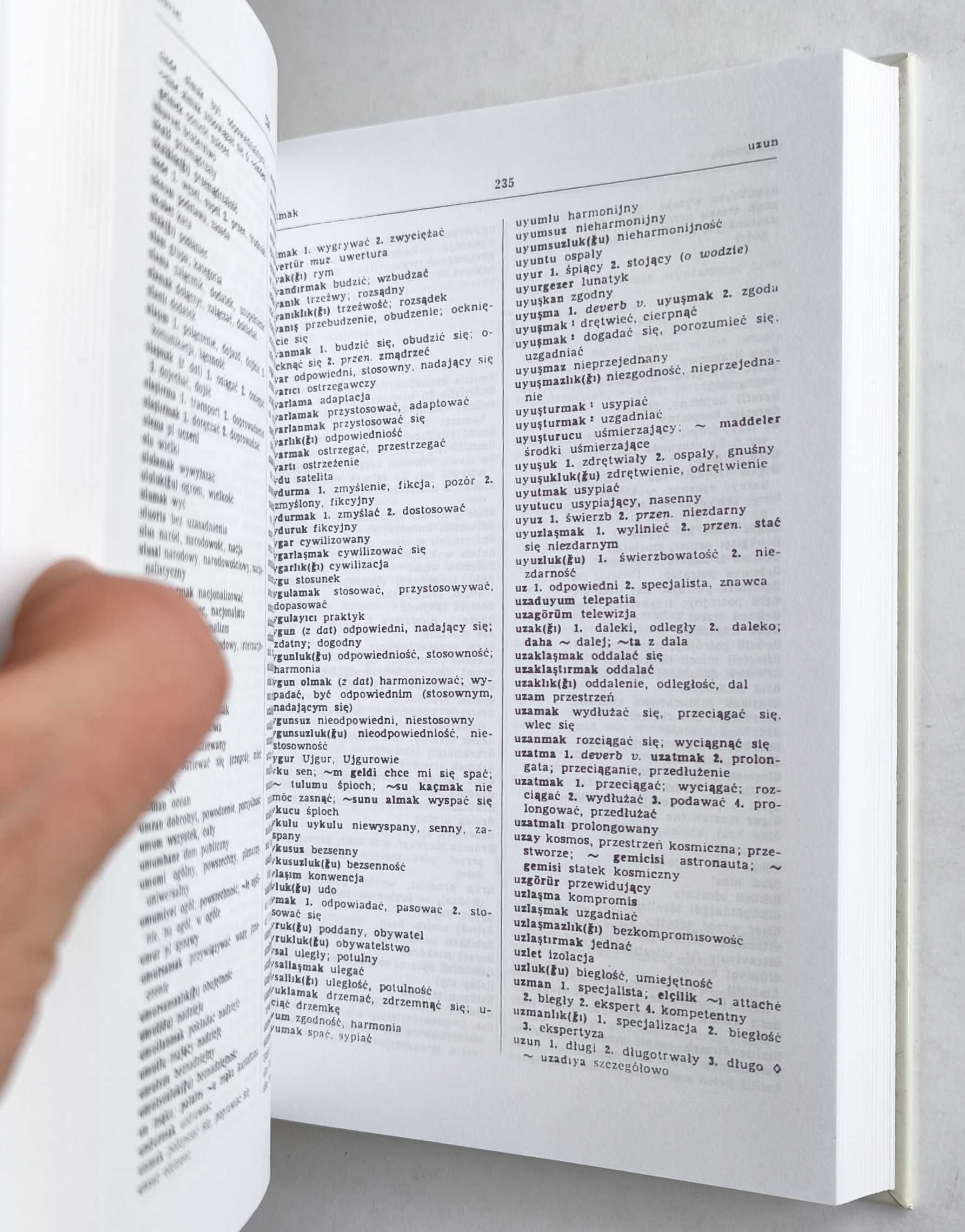SŁOWNIK TURECKO-POLSKI, zwroty i przykłady użycia, NOWY! UNIKAT!