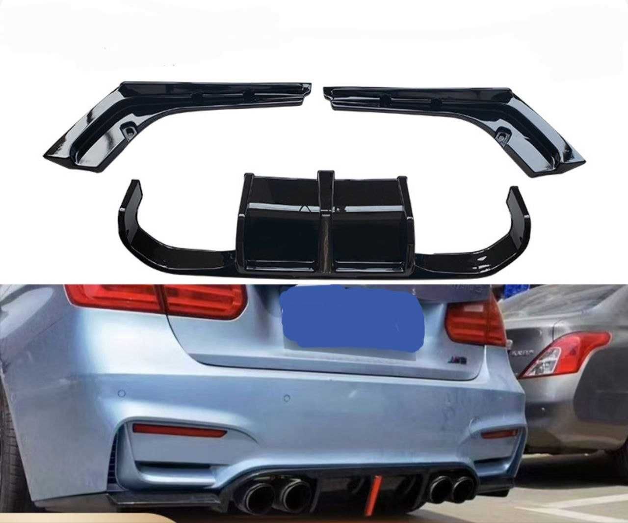 Диффузор на BMW F30 спойлер сплиттер губа зеркала пороги сплiтер