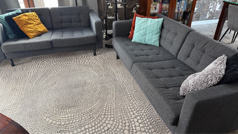Sofy IKEA LANDSKRONA komplet 2+3 osobowa