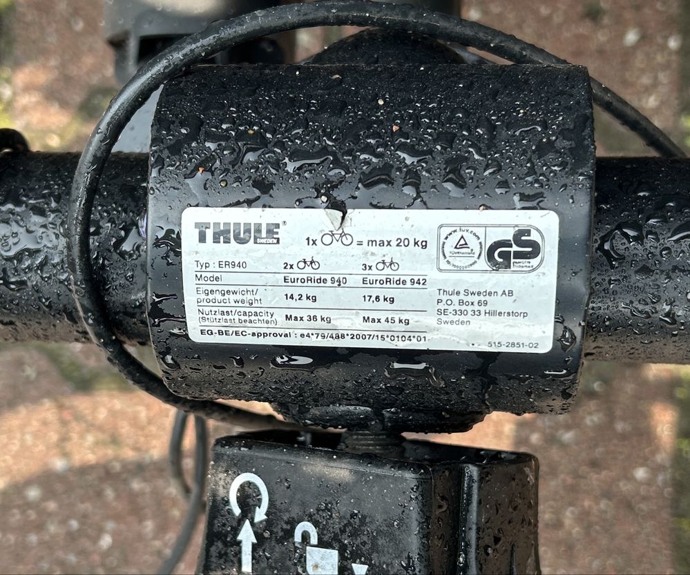 Thule ER940 EuroRide 2 rowery bagażnik rowerowy