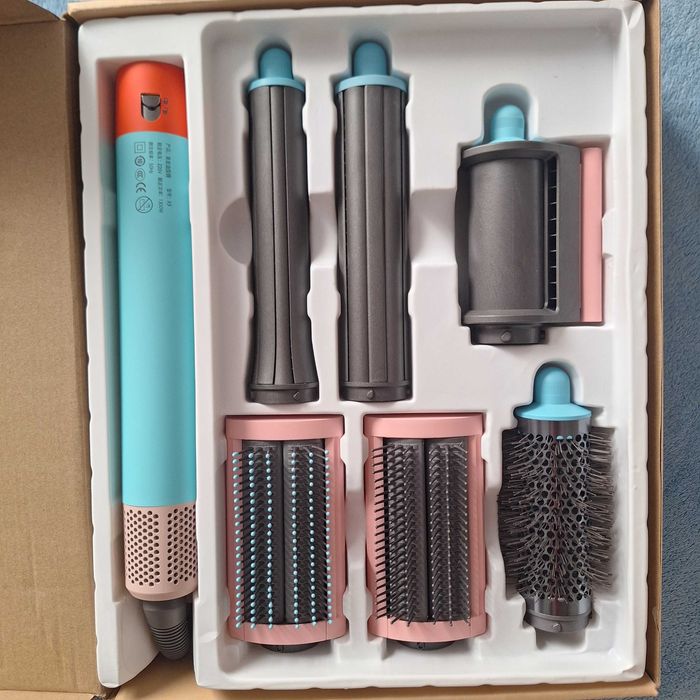 Продаю новий Бірюзовий Фен стайлер для волосся з насадками 6в1 Multifu