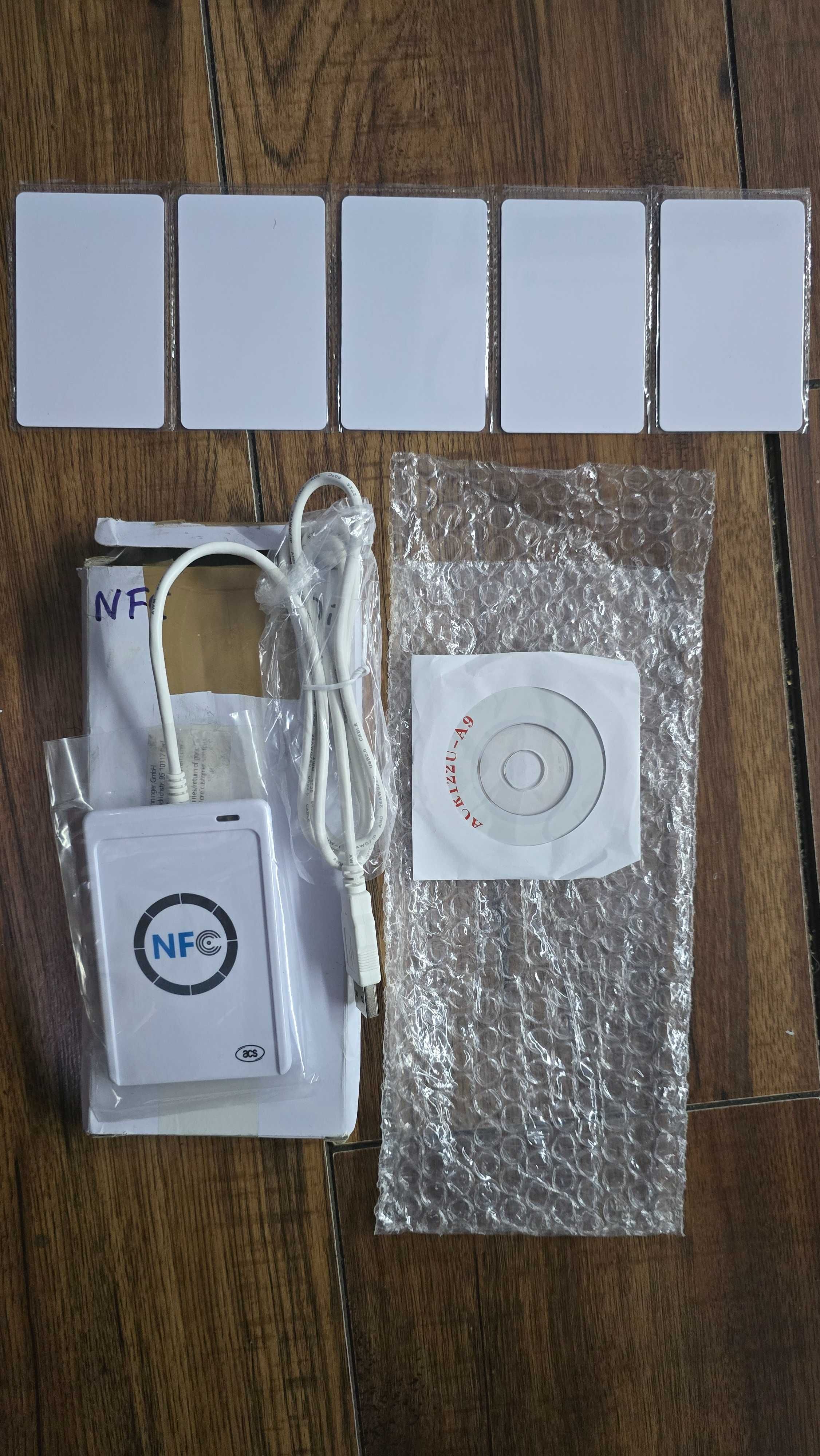 Czytnik NFC ACS ACR122U-A9 Interfejs USB Nagrywarka + 5 kart Mifare IC