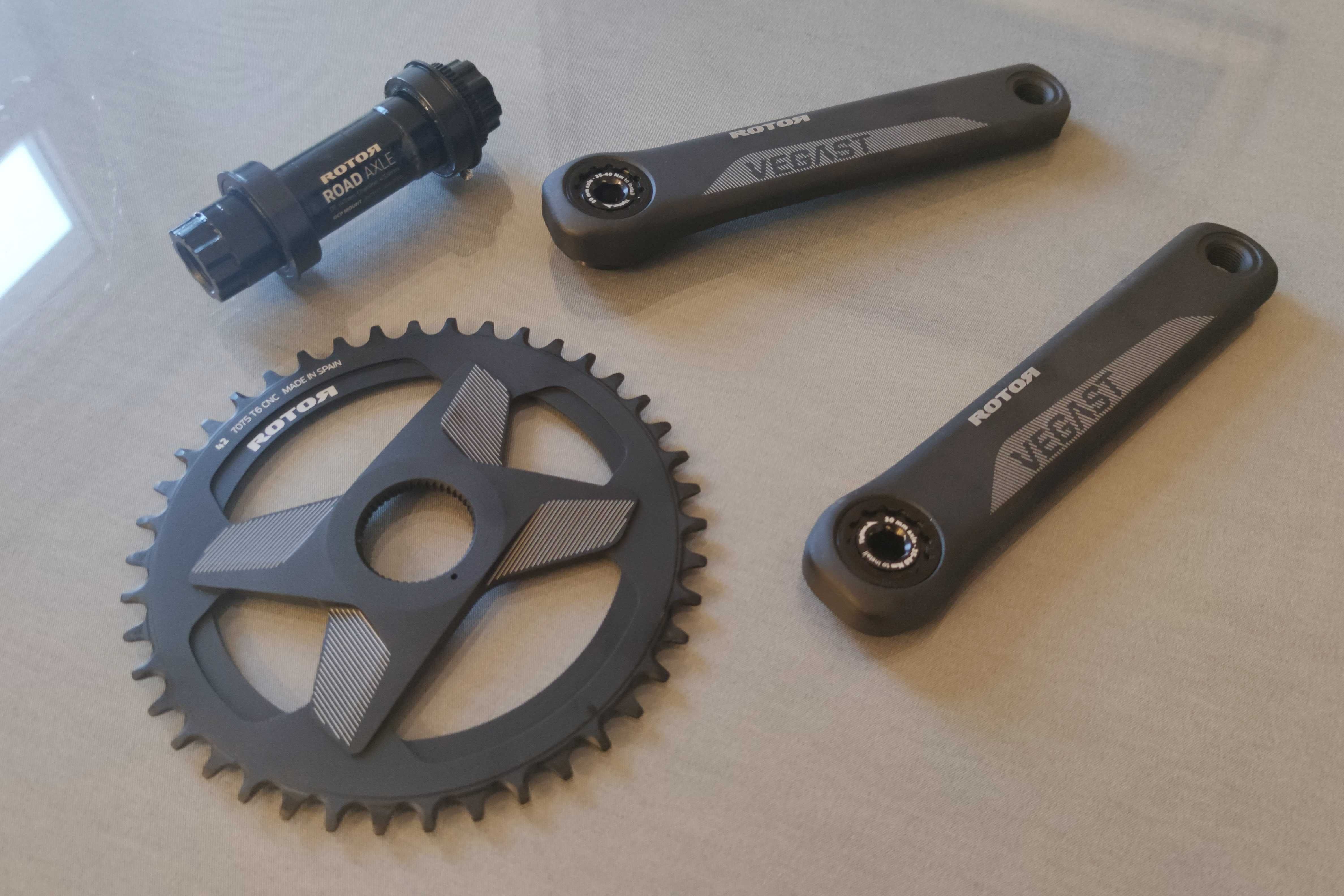 Korba + Suport - Rotor Vegast 175mm 42z - Nowa - Lekka -60% - Gravel