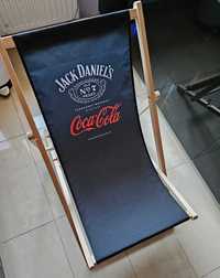 Leżak drewniany Jack Daniels x Coca-Cola - NOWY
