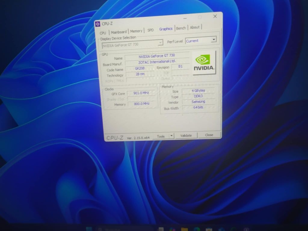 Karta graficzna GeForce GT730 4GB DDR3 64bit DVI/HDMI/VGA