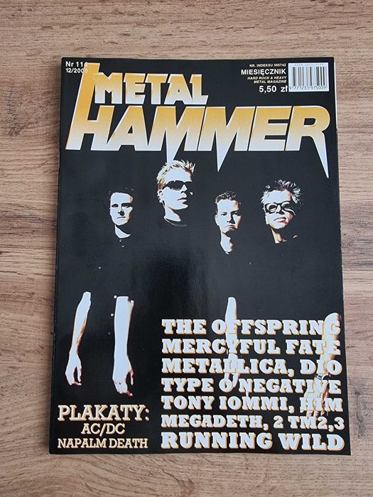 Metal Hammer 12/2000 - The Offspring, Plakaty: AC/DC i Napalm Death
