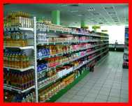 Металлические стеллажи, оборудование для продуктовых магазинов