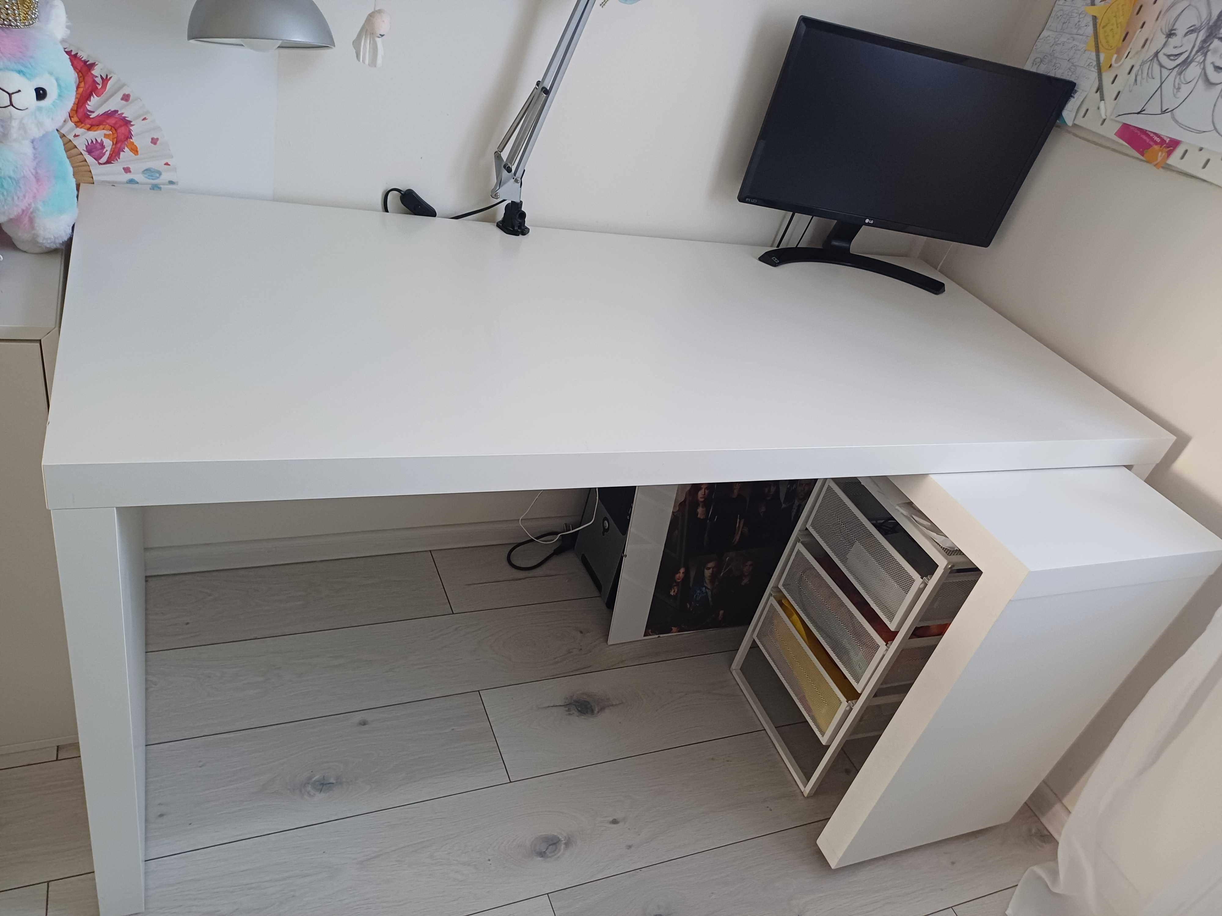 Biurko MALM, z wysuwanym panelem 151x65, Ikea
