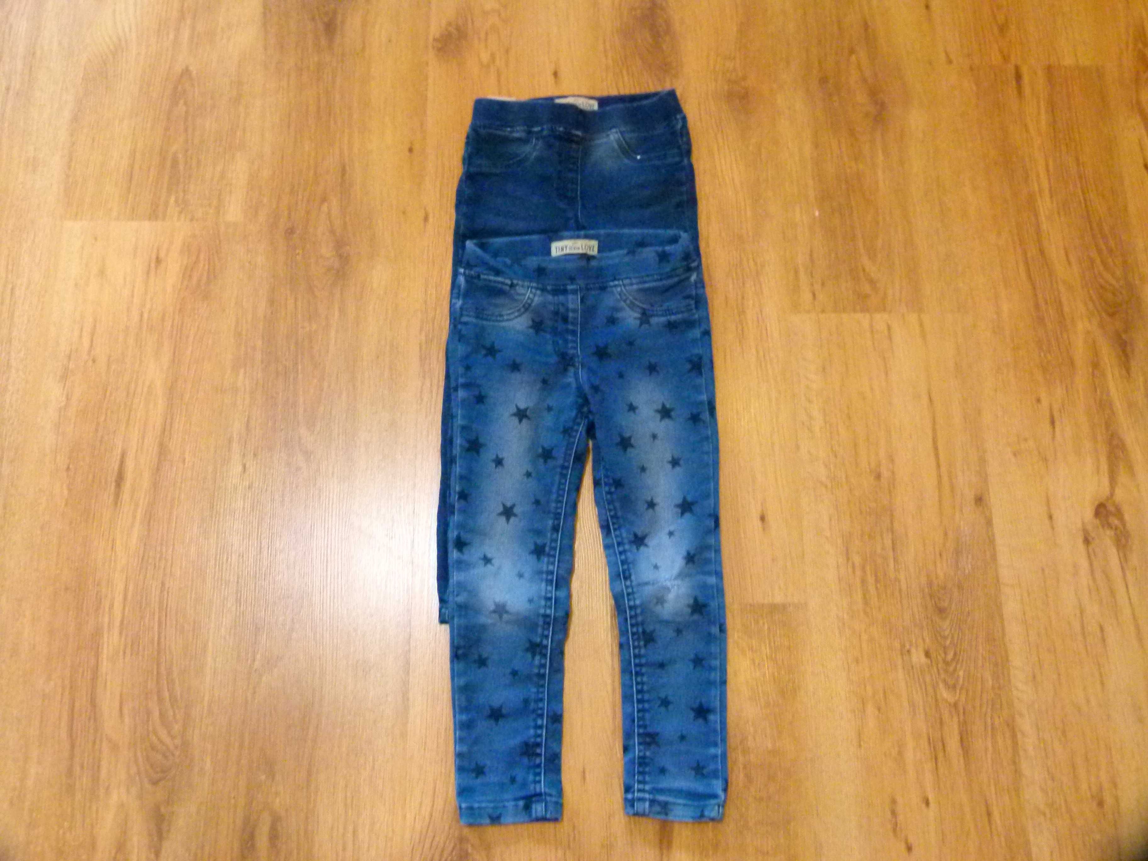 rozm 104 Pocopiano zestaw 2x spodnie jeans  rurki