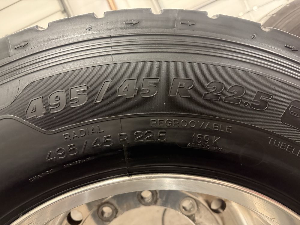Opony MICHELIN 495/45 22.5 Felgi Alcoa 15mm