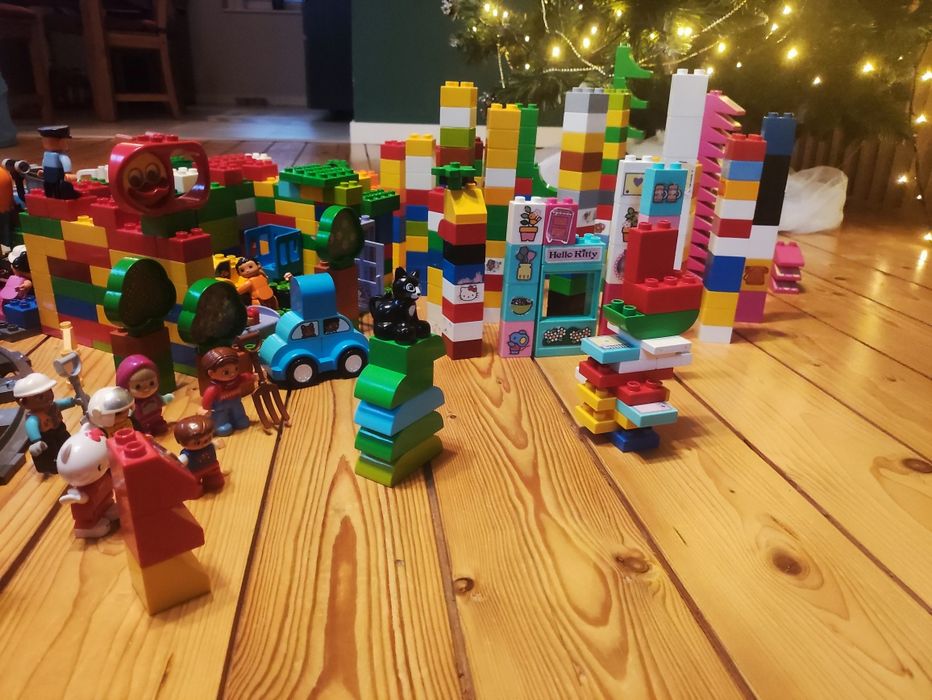 Mega duży zestaw LEGO Duplo tory samochody