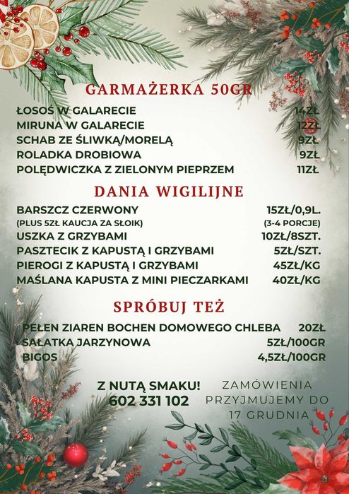 CATERING - Przyjmujemy zamówienia na święta i sylwestra - CATERING
