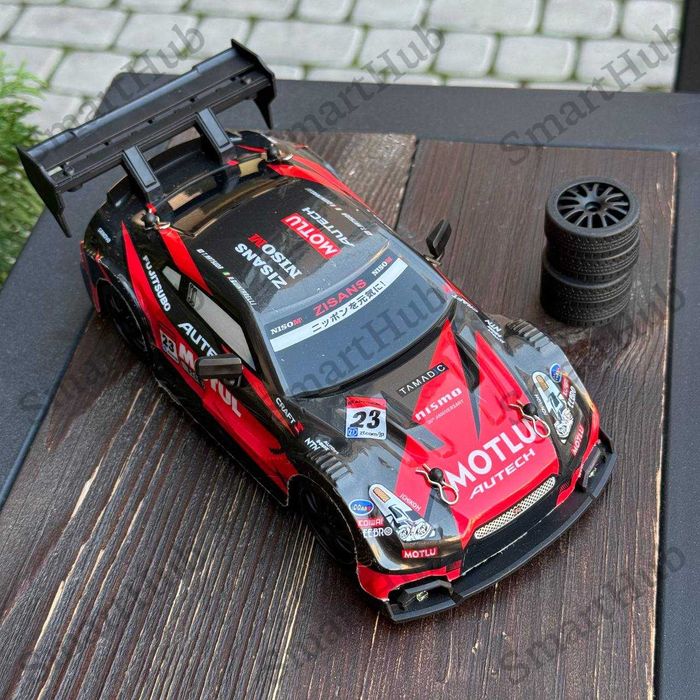 Дрифт машинка на радиоуправлении Nissan GTR Nitro Красная
