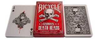 Baralho de Cartas Bicycle Karnival Deat Heads ou Bicycle Insignia