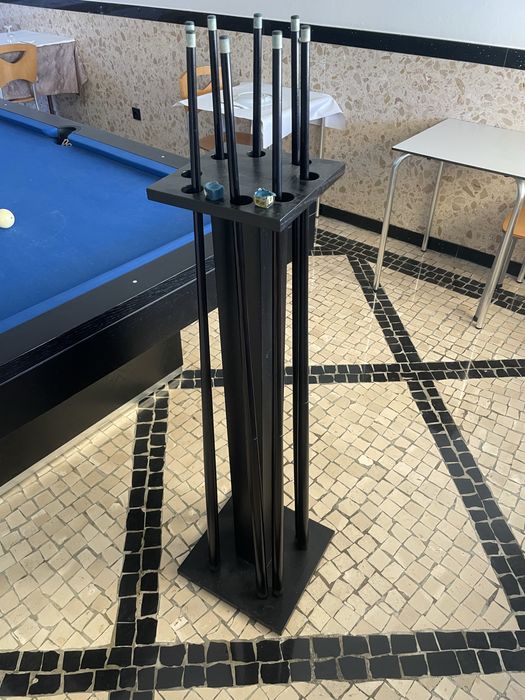 Bilhar Snooker preto linha moderna