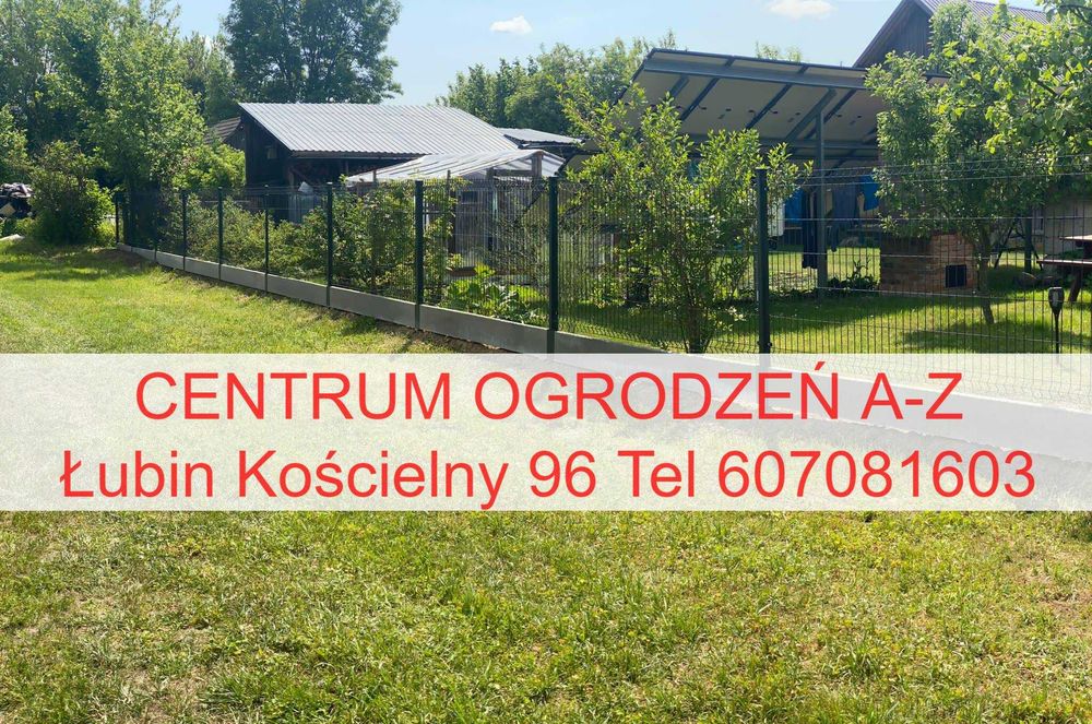 Ogrodzenie siatkowe panelowe materiał + montaż całe Podlaskie TANIO
