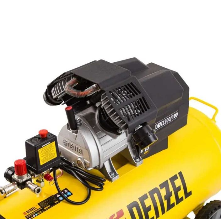 Компресор повітряний 2 поршні DENZEL 100л 2.8 кВт 480л/хв компрессор