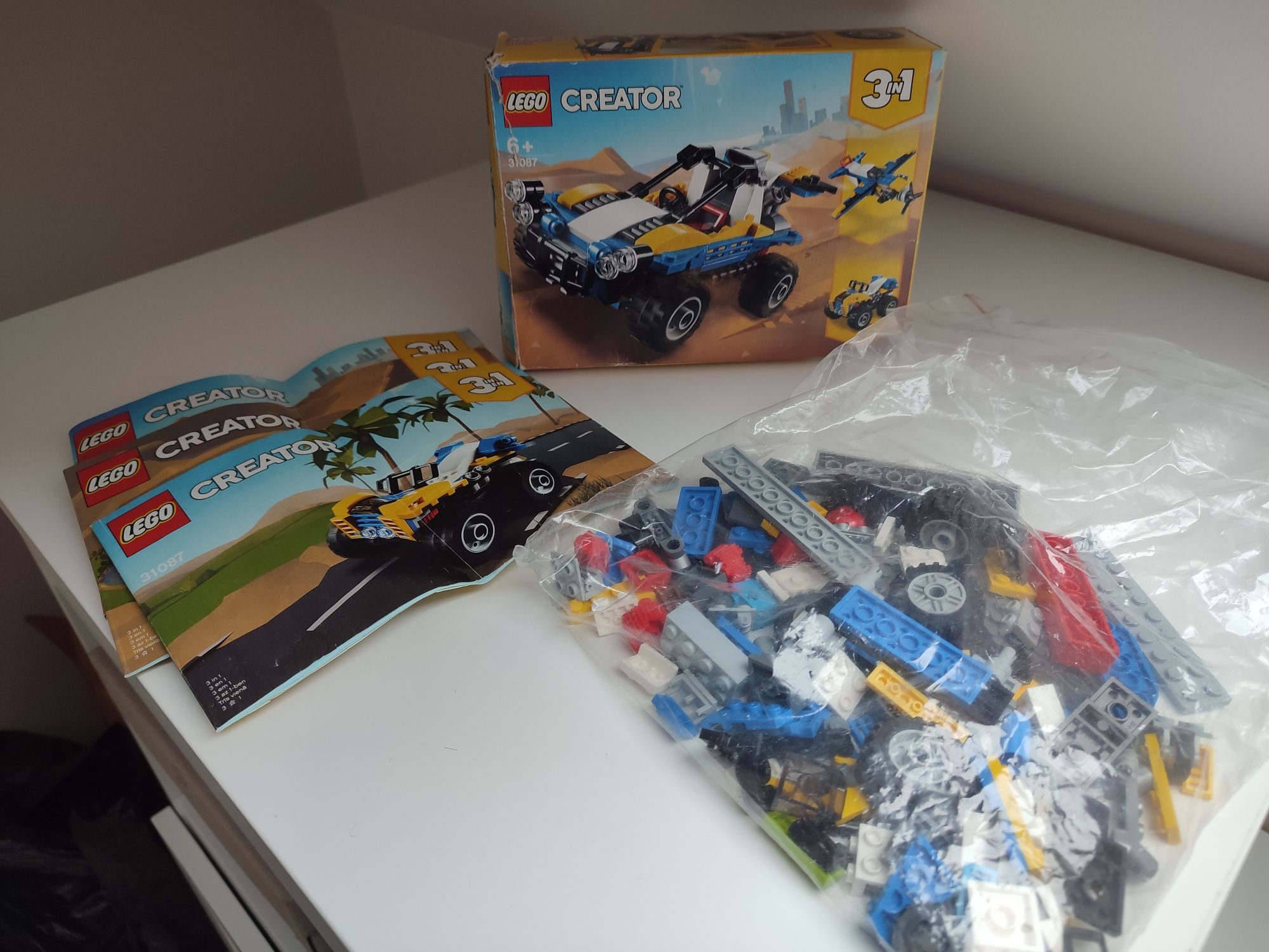 LEGO Creator 3w1 samolot pojazd terenowy quad 31087