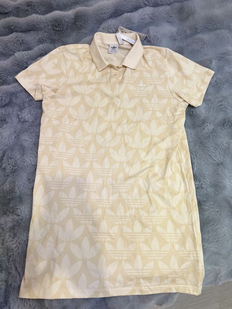 Сукня adidas trefoil monograms polo dress