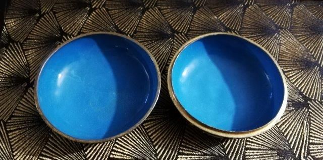 Caixa Cloisonné com 7,5cm diâmetro