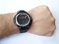 Cyfrowy zegarek elektroniczny sportowy stoper WR50 alarm gumowy pasek