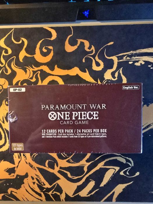One Piece Paramount War (OP-02) Booster Box English - Red Bottom