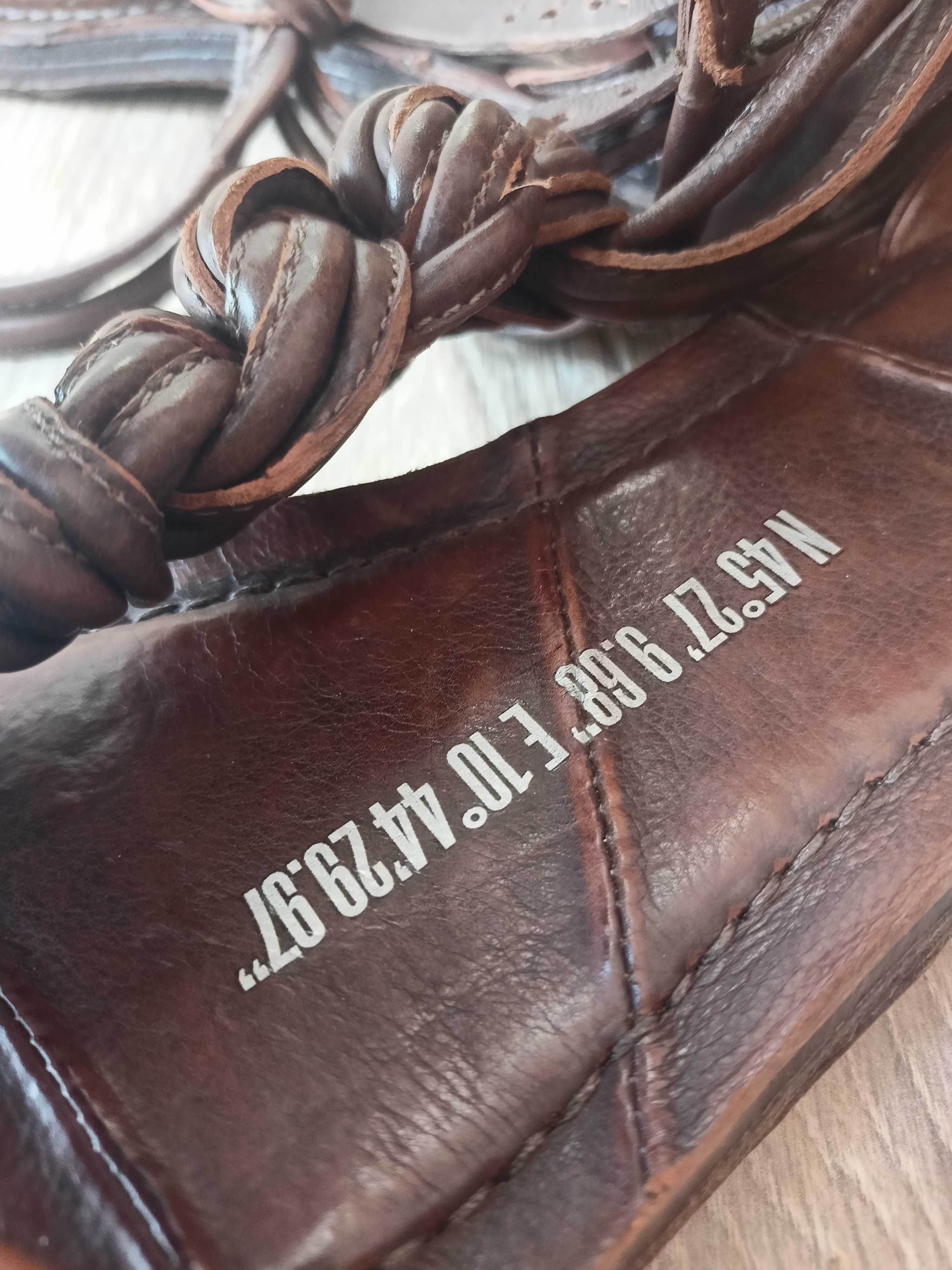 Buty sandały japonki A.S.98 skórzane rzemyki rzemienie