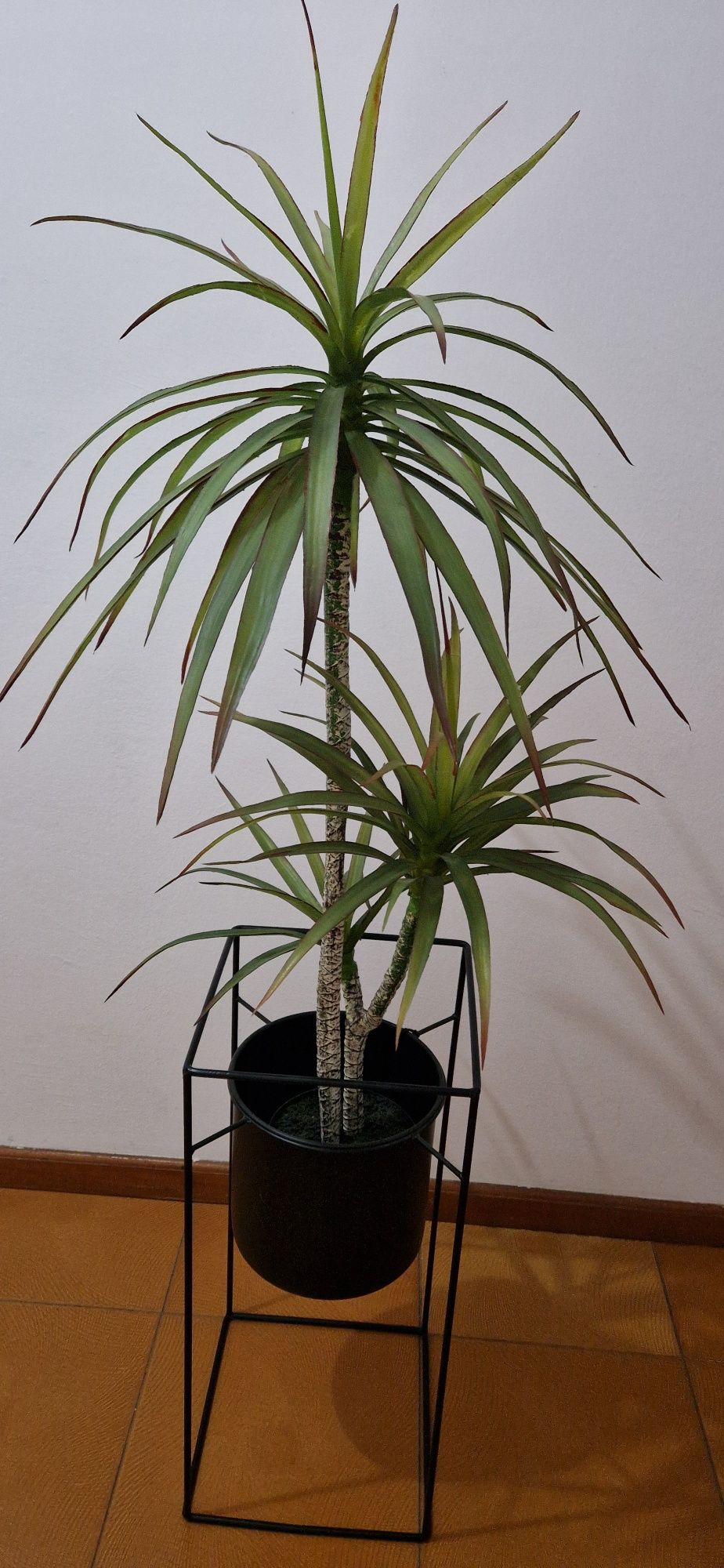 Planta artificial e vaso