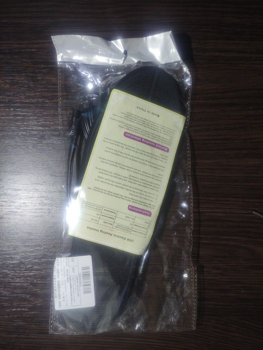 Стельки с подогревом USB, подрезные; 40-50градусов