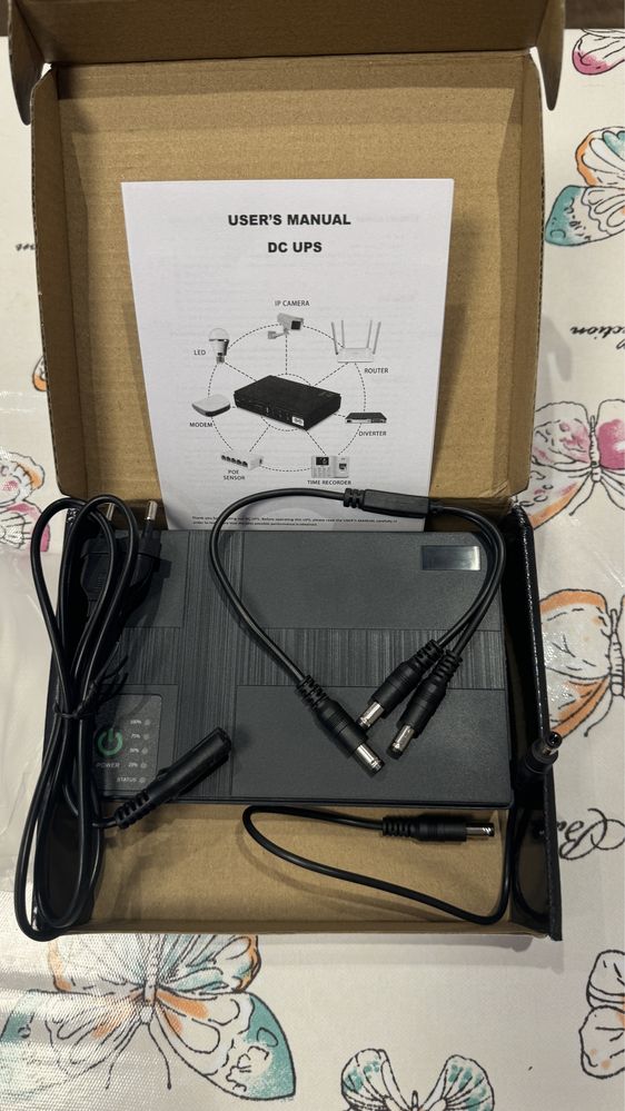 Дбж, Міні упс чорний для Wi Fi DC1018P 10400mAh 18w