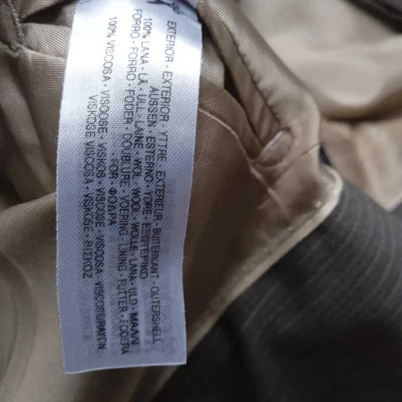 Massimo Dutti garnitur 52 na 42 wełna 100% M
