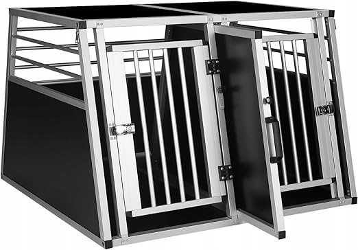 Aluminiowa klatka Transportowa Dla Psa  z Wyjmowaną Przegrodą NrG160