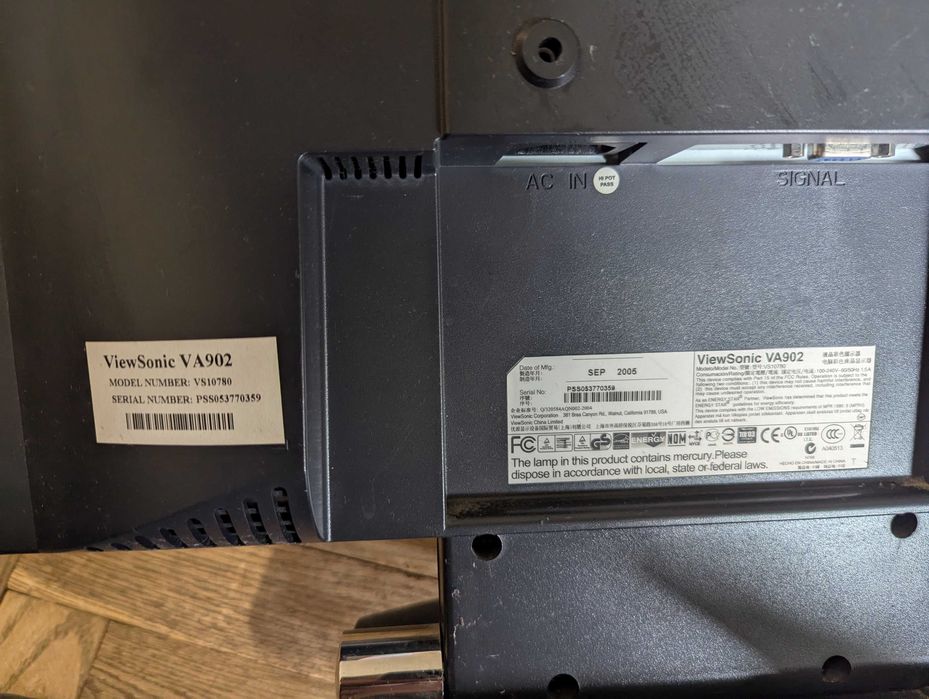 Монітор ViewSonic VA902 48 см