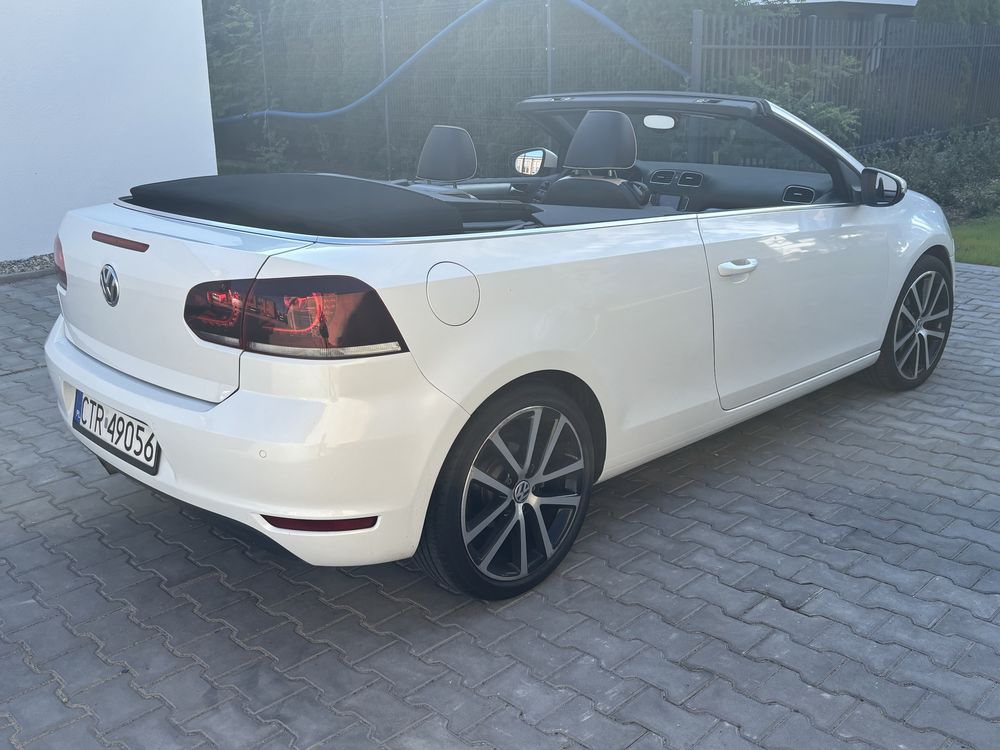 Vw cabrio  Highline  stan bdb  automat  biala perła