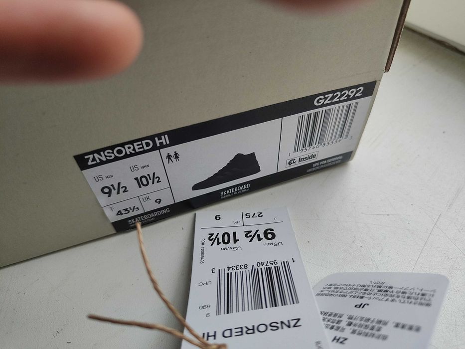 Кросівки кеди Adidas ZNSORED HI Оригінал us 9.5 - 27.5 см