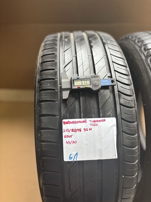 2x 215/50R18 92W BRIDGESTONE TURANZA T001 opona letnia RANT