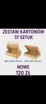 Zestaw 37 kartonów fasonowych do wysyłek z paskiem klejowym i zwykłe
