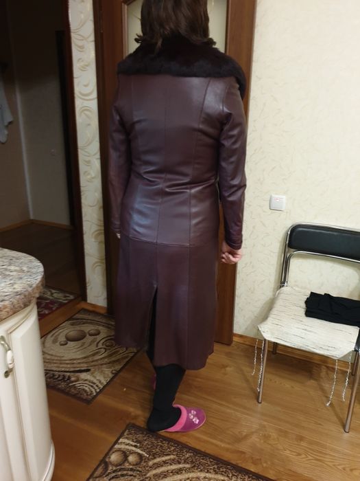 Кожаний плащ шкіряний