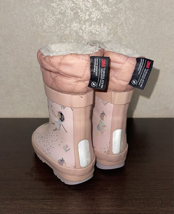 Гумові утеплені чоботи next на дівчинку