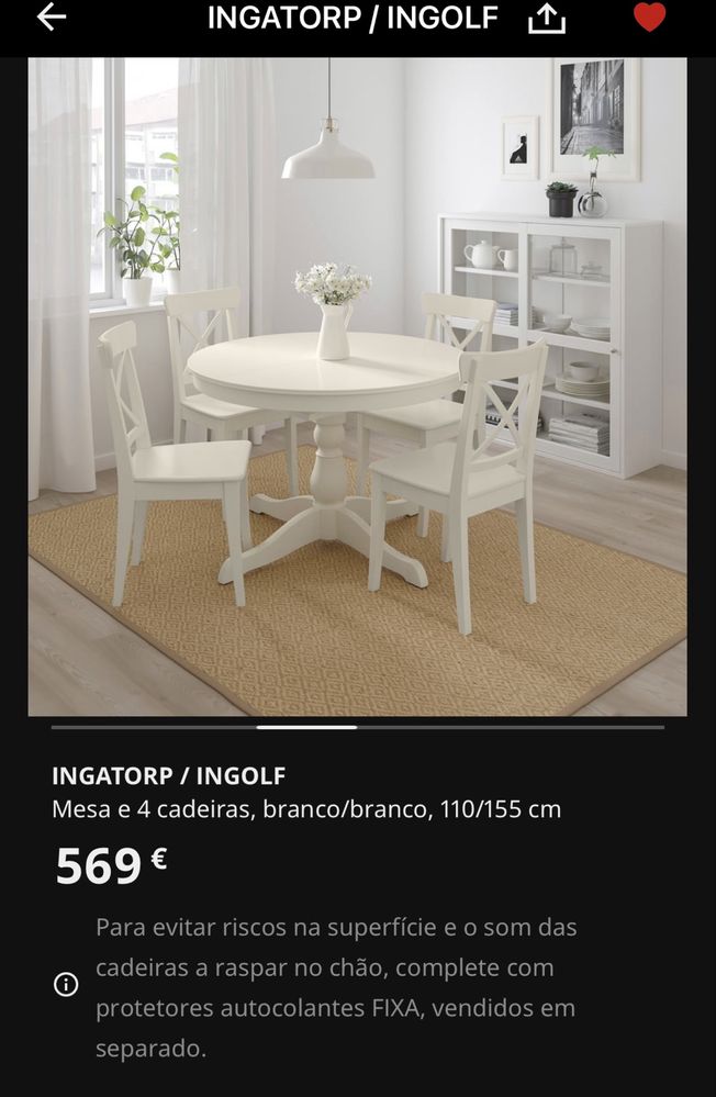 Mesa Ingatorp Ikea